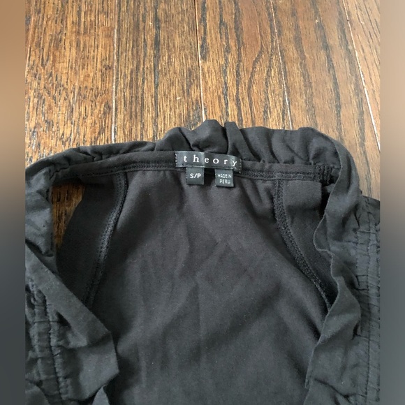 Theory Women’s S Razorback Ruffled V-Neck A-Line Cotton Dress - EUC! - Picture 6 of 9